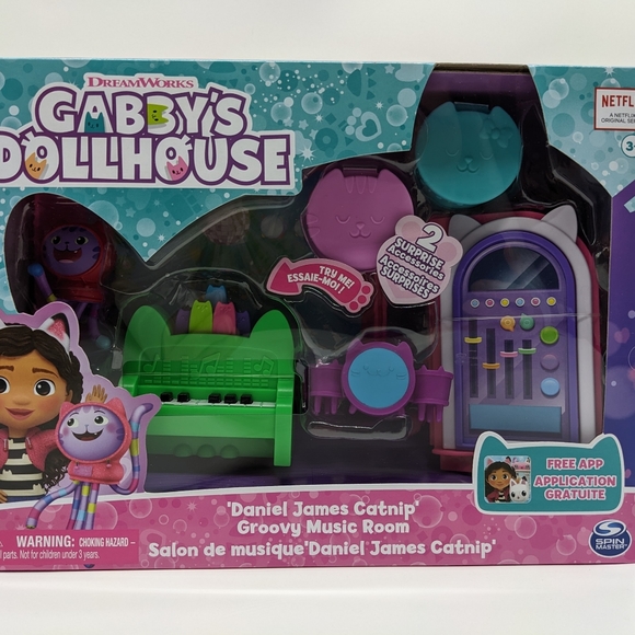 Dreamworks Toys Gabbys Dollhouse Groovy Music Room With Daniel